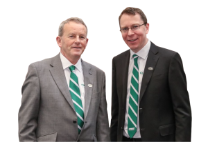 Martin McVicar and Robert Moffett - Combilift Founders Martin McVicar and Robert Moffett - Combilift Founders