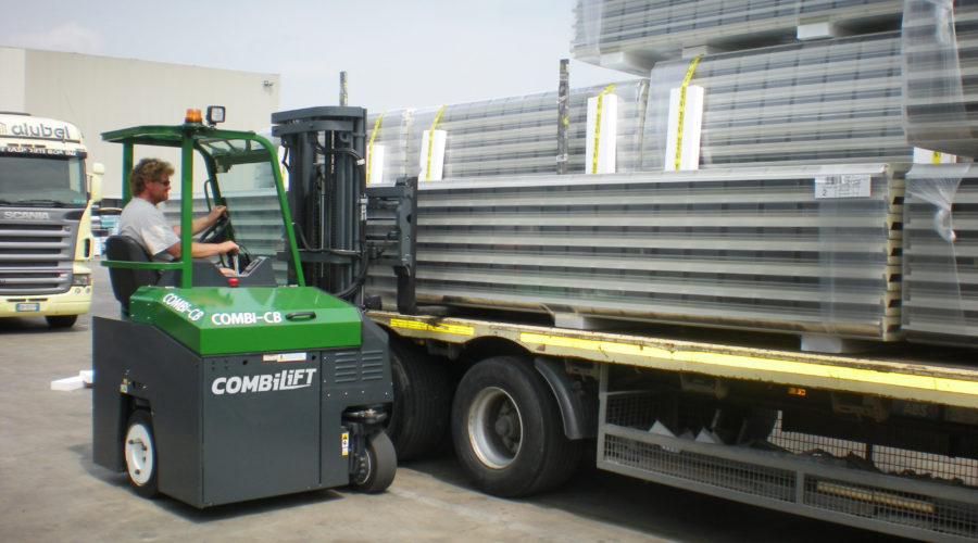 Combilift – COMBI CB – Multi Directional counterbalance forklift – handling long loads - Building Supply - DIY - Insulation